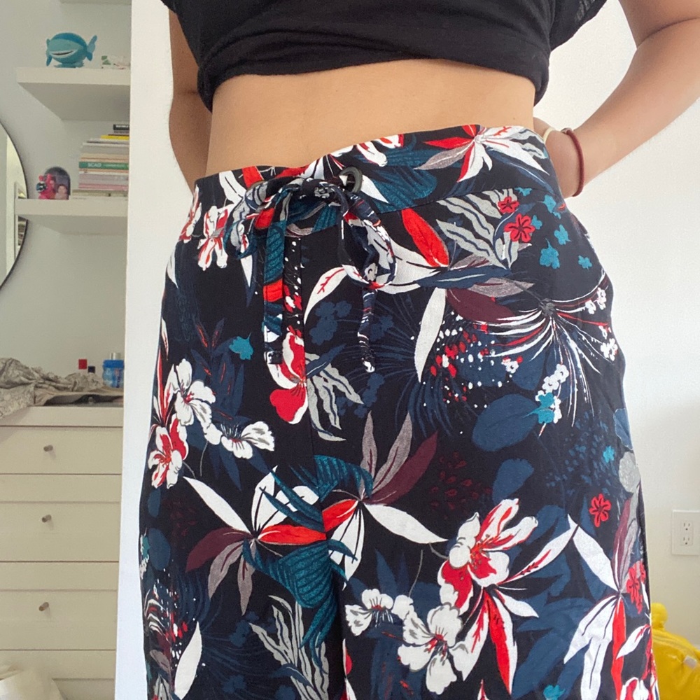 MNG by Mango Floral Flowy Pants